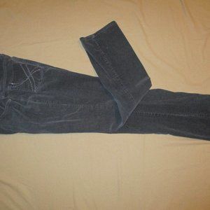 Gloria Vanderbilt Women's Gray Velour Corduroy Jeans - size 10